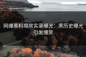 网爆黑料塌房实录曝光：黑历史曝光引发爆笑