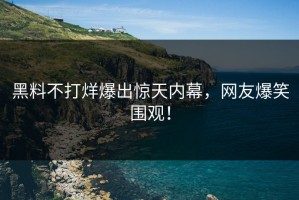 黑料不打烊爆出惊天内幕，网友爆笑围观！