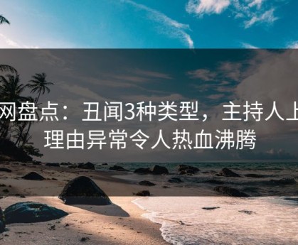 91网盘点：丑闻3种类型，主持人上榜理由异常令人热血沸腾