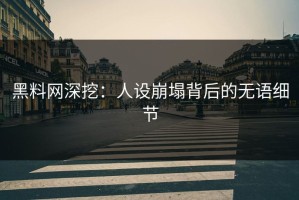 黑料网深挖：人设崩塌背后的无语细节