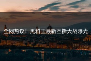 全网热议！黑料王最新互撕大战曝光