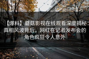 【爆料】蘑菇影视在线观看深度揭秘：真相风波背后，网红在记者发布会的角色疯狂令人意外