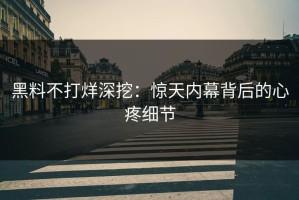 黑料不打烊深挖：惊天内幕背后的心疼细节