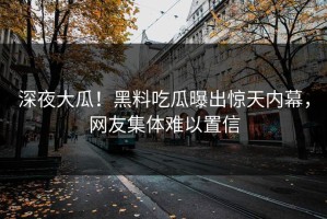 深夜大瓜！黑料吃瓜曝出惊天内幕，网友集体难以置信